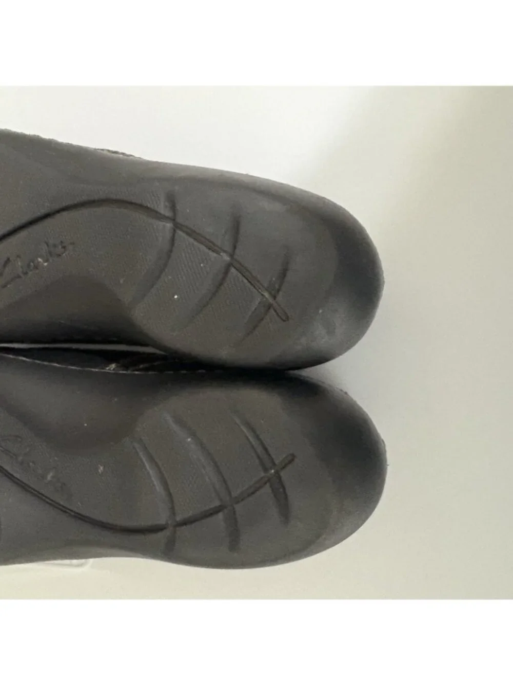 Clarks Black Button Accent Slip On Loafers